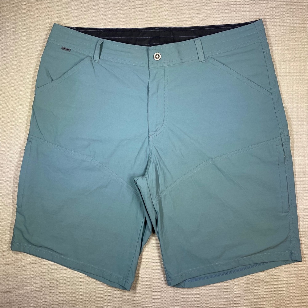 KUHL Mens Renagade Shorts Hiking Outdoor Stretch Charcoal Blue Gray Size 40